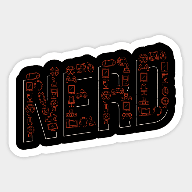 Nerd Sticker by LR_Collections